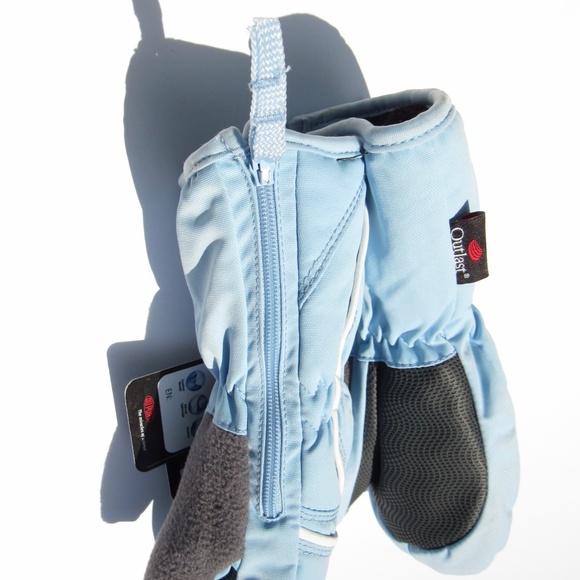 Head Light Blue Kids Mittens Kids w/ Side Zippers - Picture 5 of 13